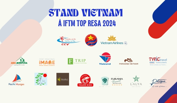 Participantes del stand de Vietnam